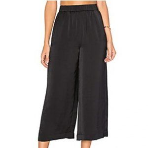Vince black cropped satin pants | Black | Small